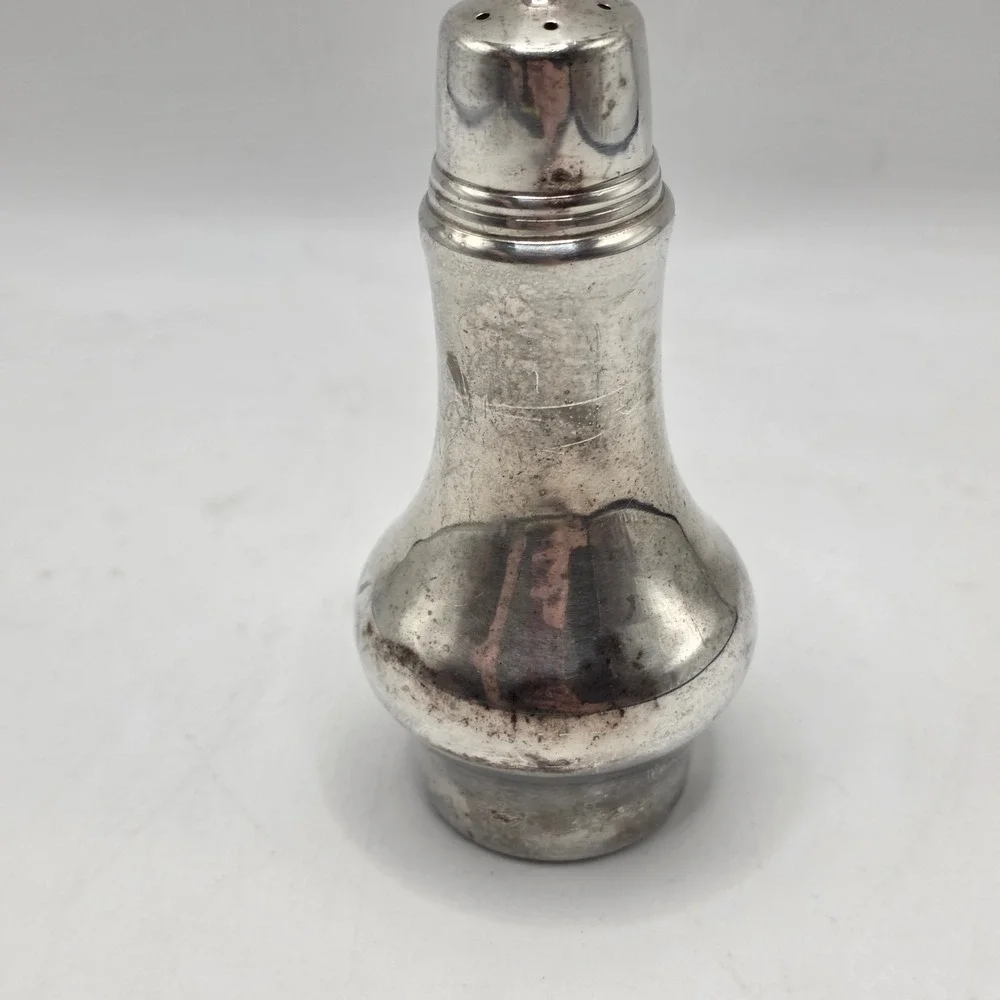 Salt Pepper Shaker Silver Plated‎ Baluster Vintage Dining Decor